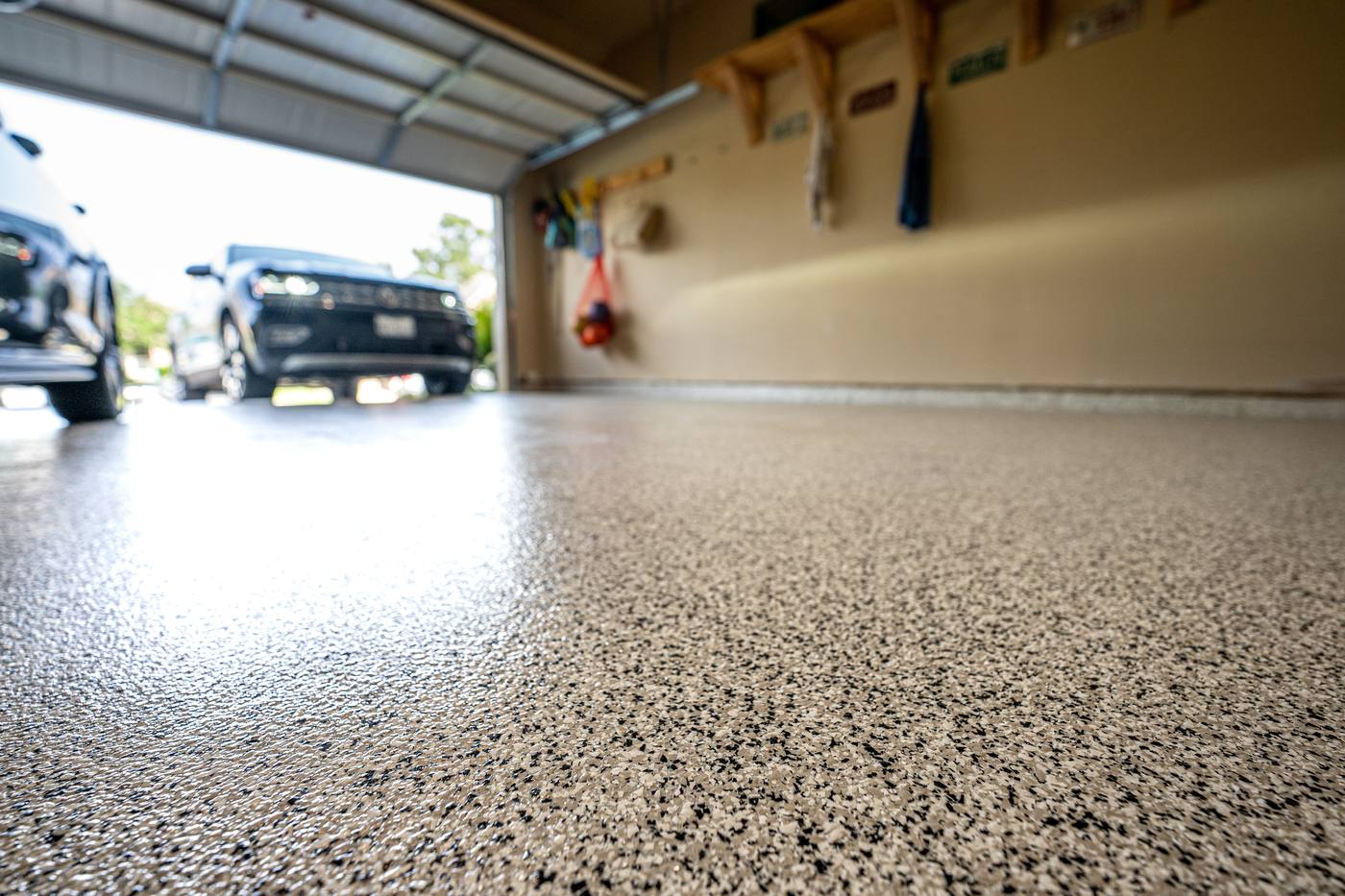 Epoxy coated garage floor Brisbane